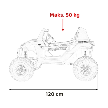 Autko dla dzieci BUGGY UTV-MX 2000N 4x4 Czerwony XMX-603B